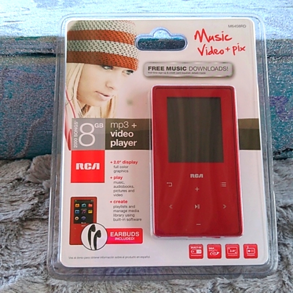T-365 New Sealed RCA M6408pl 8 GB M3P +Video Player
